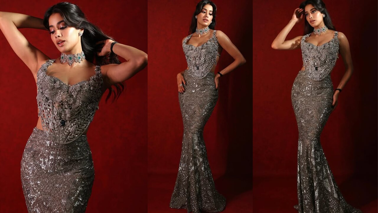 Janhvi Kapoor Shines In ₹2.86 Lakh Silver Purse And Custom Jigyam Lehenga For Friend’s Mehendi A Dazzling Display Of Elegance And Heritage!